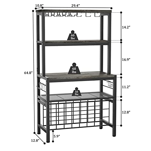 Wine Rack Table, FreeStanding Wine Bar Rack