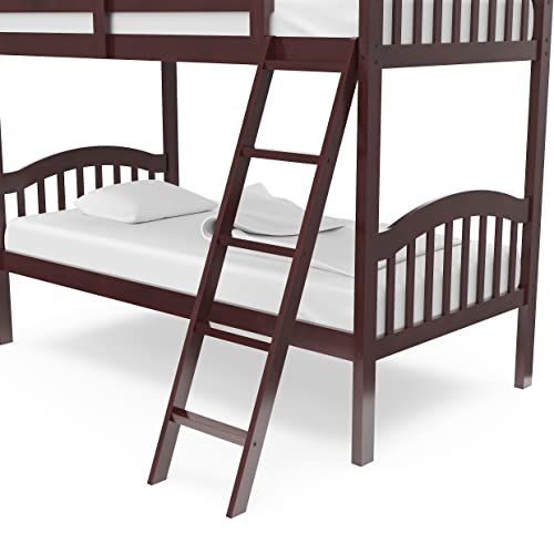 Storkcraft Long Horn Solid Hardwood Twin Bunk Bed