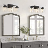 3 Light Black Bathroom Vanity Light, Modern Bathroom Light Fixtures