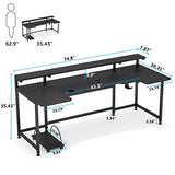 U Shaped Computer Desk with Hutch