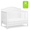 Charlie 4-in-1 Convertible Crib in White, Greenguard Gold Certified