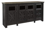 Tyler Creek Extra Large TV Stand Black/Gray