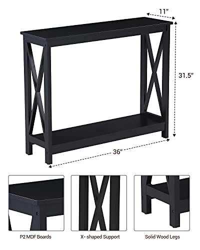 Narrow Console Table with Storage