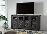 Tyler Creek Extra Large TV Stand Black/Gray