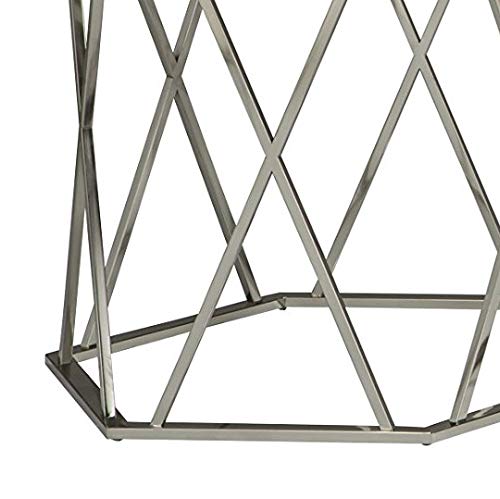 Madanere Modern Chrome 3-Piece Occasional Table Set