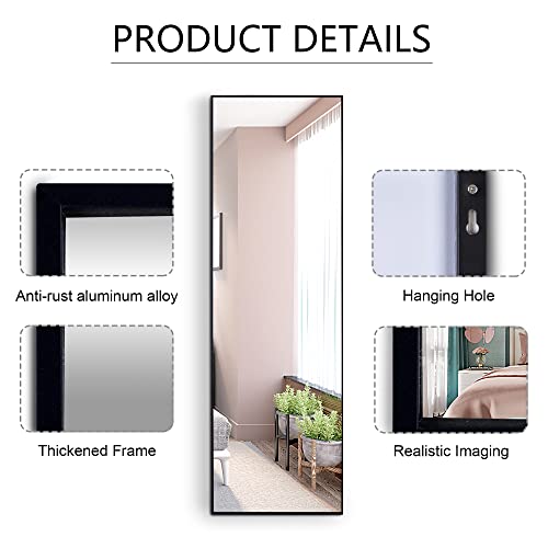 Wall Mounted Mirror, 47"x14" Full Body Mirror, Full Length Mirror
