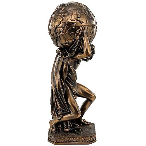 Atlas, Greek Titan Holding The Astronomy Globe Statue