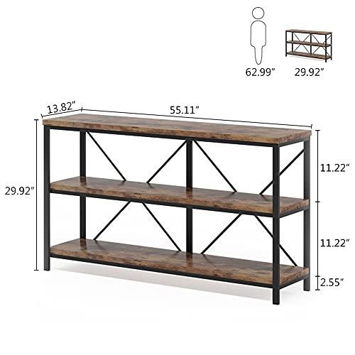 Sofa Table, 3 Tiers TV Console TV Stand