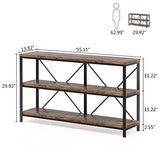 Sofa Table, 3 Tiers TV Console TV Stand