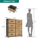 Dresser with 8 Drawers - Fabric Storage Tower, Organizer Unit for Bedroom