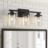 3 Light Black Bathroom Vanity Light, Modern Bathroom Light Fixtures