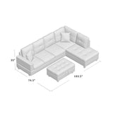 Furniture Sectional Sofa Set Living Room Sofa Set Leather Sectional Sofa