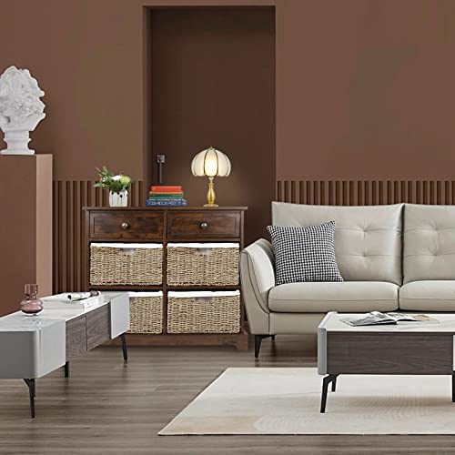 Wicker Basket Storage Cabinet, Wicker Storage Cabinet