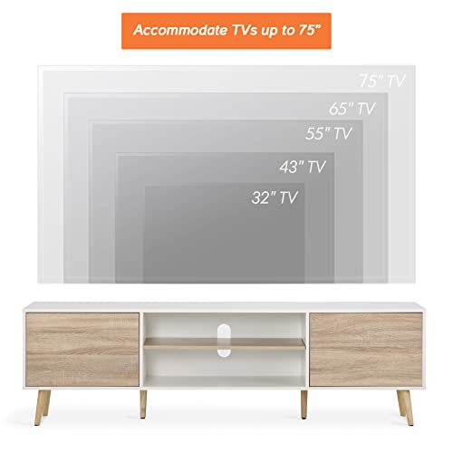Mid-Century Modern TV Stand for TVs up to 75 inch