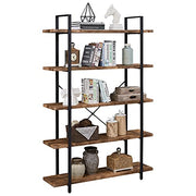 5-Shelf Industrial Bookshelf