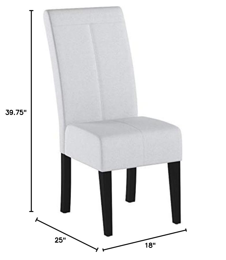 Pertica Fabric Dining Chair (Set Of 2),Wood, Light Grey