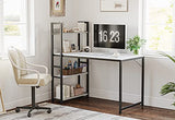 Computer Desk 47 inch with Storage Shelves