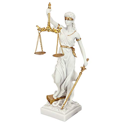 Themis Blind Lady of Justice Statue Lawyer Gift, 13 Inch