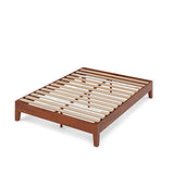 Wen Deluxe Wood Platform Bed Frame / Solid Wood Foundation