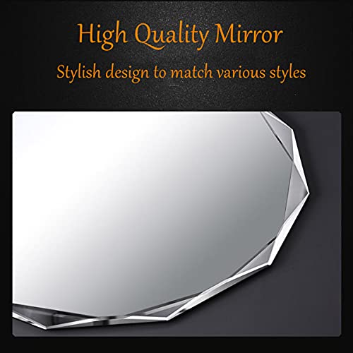 Single Beveled Edge Frameless Wall Mount Bathroom Vanity Mirror,