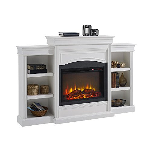 Ameriwood Home Lamont Mantel Fireplace, White