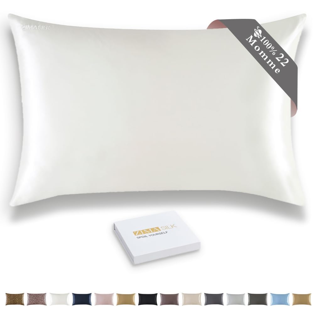 100% Pure 22 Momme Mulberry Silk Pillowcase for Hair and Skin