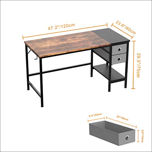 Office Desk, Computer Desk with Drawers 47