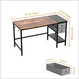 Office Desk, Computer Desk with Drawers 47