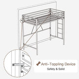 Metal Loft Bed Twin Size