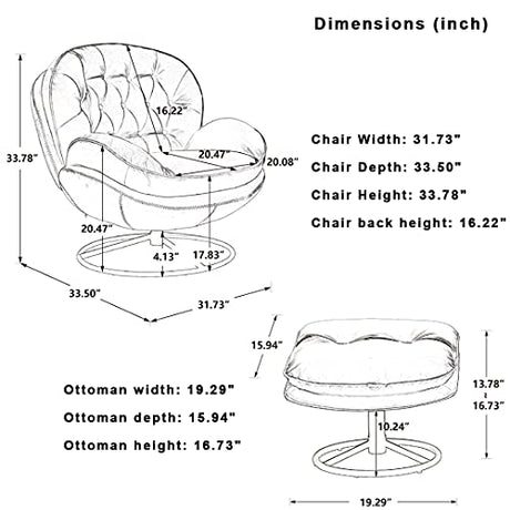 Modern Lounge Chair with Footrest