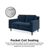 Brynn Loveseat 2 Seater Sofa, Blue Velvet