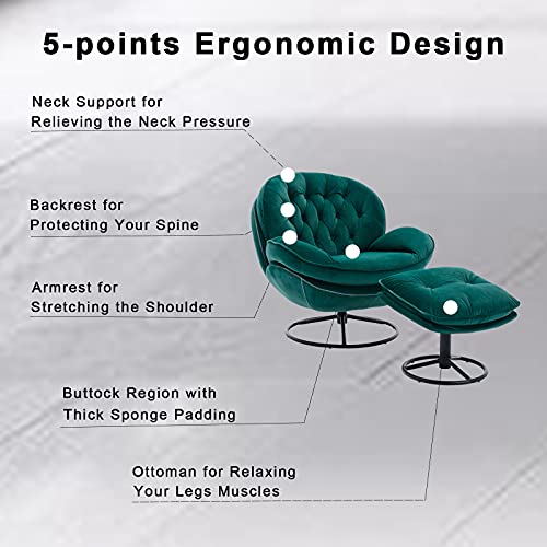 Modern Lounge Chair with Footrest