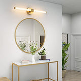 Gold LED Bathroom Vanity Lights Fixtures Over Mirror 22.44 inch Modern 360° Sconces Wall Lighting