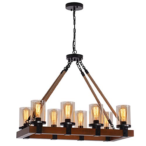 8-Light Farmhouse Chandelier