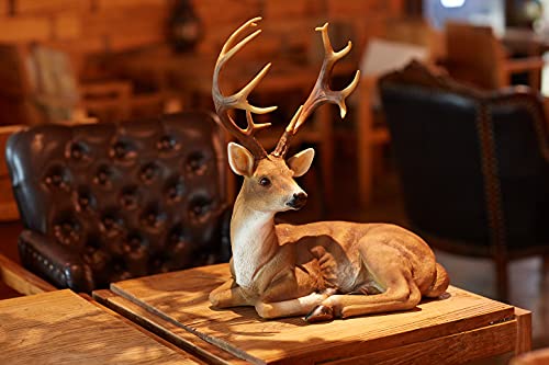 Resin Deer Buck Statues Figurine Sculpture Lawn Ornaments Animals