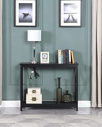 Narrow Console Table with Storage