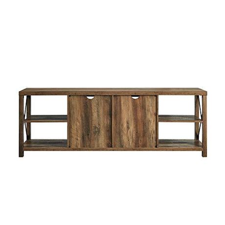 Rustic Modern Farmhouse Metal and Wood TV Stand