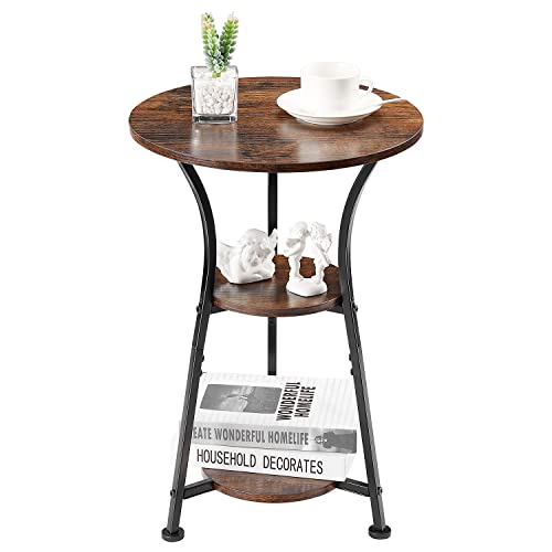 Small Round End Table for Narrow and Small Space