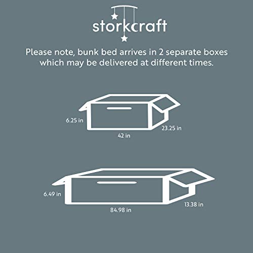 Storkcraft Long Horn Solid Hardwood Twin Bunk Bed