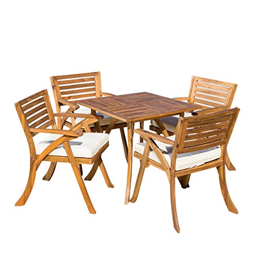 Wood Dining Set, 5-Pcs Set