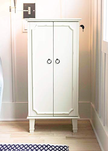 Carson Jewelry Armoire, White