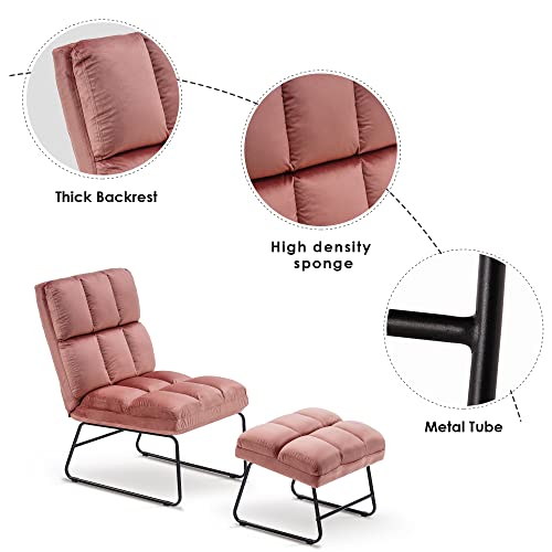 Accent Chair with Ottoman
