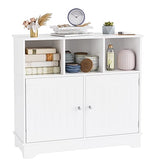 Floor Storage Cabinet, Linen Freestanding Bathroom Cabinet