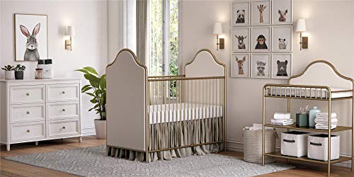 Piper Upholstered Metal Crib