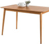 47 Inch Dining Table, Solid Wood Kitchen Desk, Natural Brown