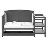 Steveston Crib & Changer w/Drawer - Gray