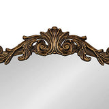 Arendahl Traditional Arch Mirror, 19" x 30.75" , Gold, Baroque Inspired Wall Decor