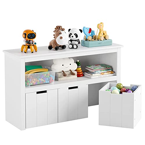 Toy Storage Cabinet with 3 Movable Drawers