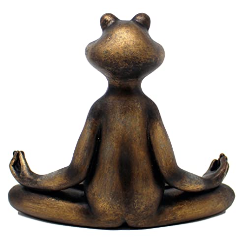 Yoga Frog Statue