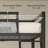 Bunk Bed Twin Over Twin Size with Ladder for Junior